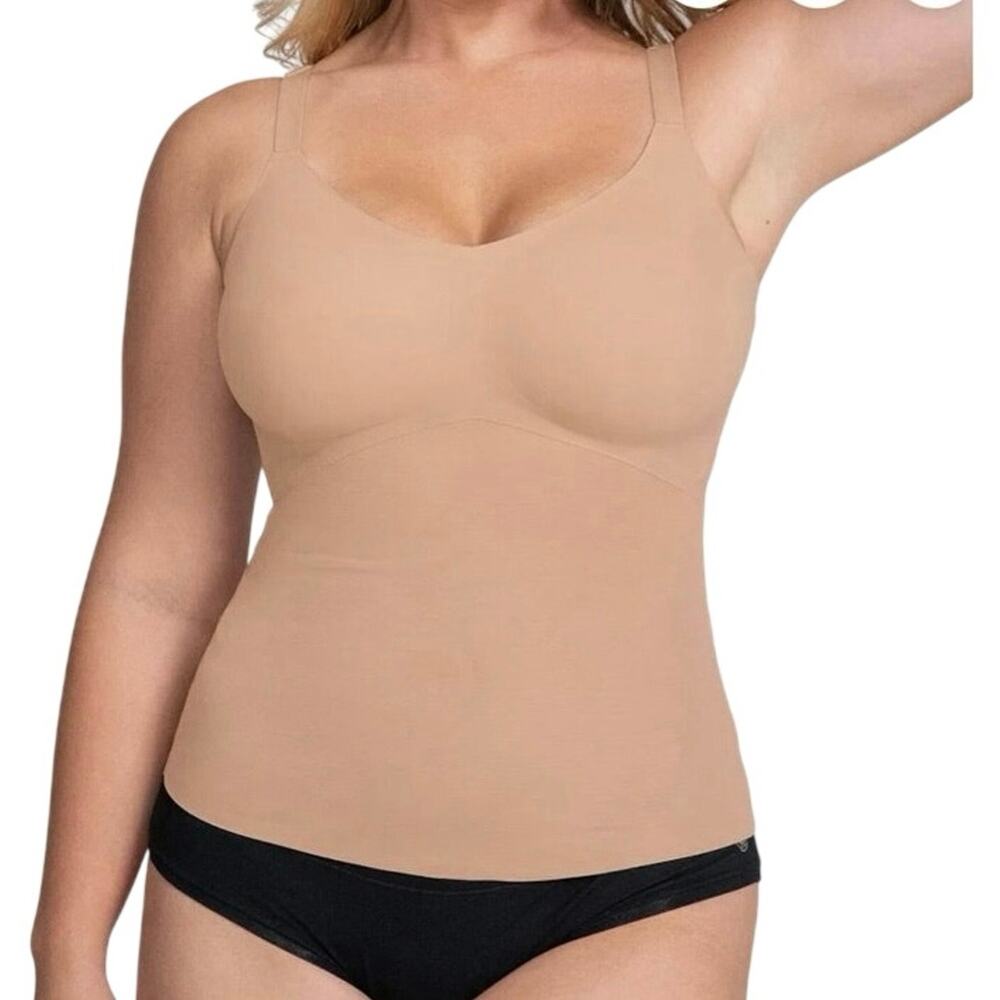 Honeylove Tan Nude Liftwear Shaping Slimming Cami Tank XL Shapewear